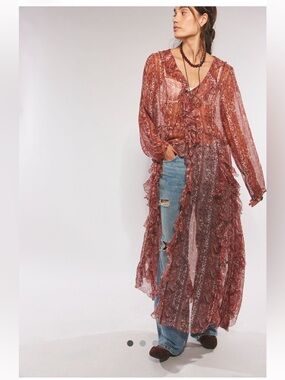 Free people Samantha chiffon maxi top